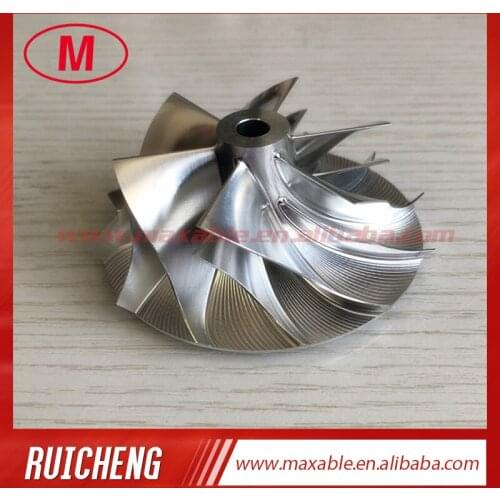 RHF55 20G upgrade 6+6 blades 52.56/68.01mm high peroformance turbo aluminum 2618/Billet/milling compressor wheel