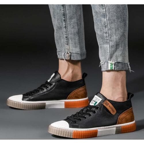 Round-Toe Luxury Man Moccasin For Teen Shoes Men Sneaker Jooging Shoe Man Leather Runners Men Athletic Shoes Anime Tennis Tennis