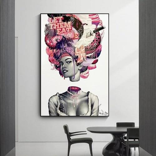 Modern Popular Sexy Girl David Interesting Canvas Painting Art Poster Abstract Painting Modern Style Room Home Decoration