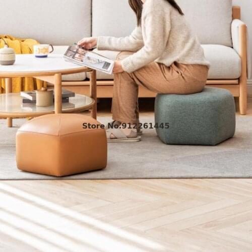Sofa Foot Stool Simple Modern Light Luxury Single Stool Nordic Small Apartment Living Room Foot Stool