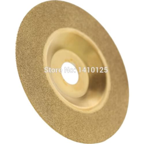 100 mm 4" inch Diamond Coated TITANIUM Grinding Disc Wheel Convex For Angle Grinder Arbor Hole 16 mm 5/8" for Glass Stone