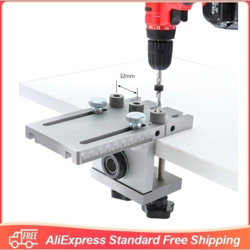 3 In 1 Woodworking Dowelling Jig Drill Guide Kit With 6/8/10mm Wood Drilling Guide Locator Adjustable Dowel Jig For Puncher Tool