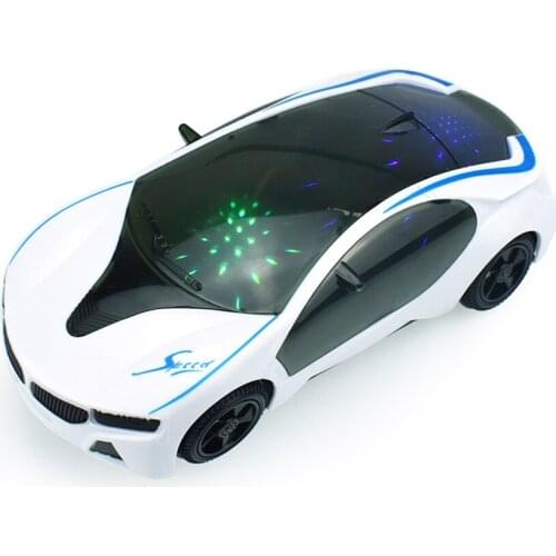 3D Supercar Style Electric Toy With Wheel Lights&music Kids Boys Girls Gift Music Lights Electric Universal Dropshipping Car Toy