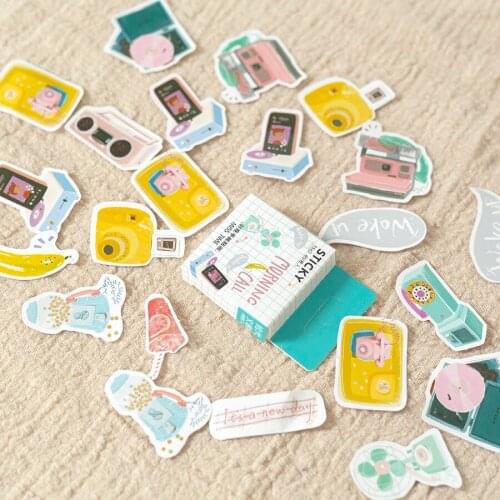 45Pcs/Set Novelty Morning Life Mini Paper Sticker Decoration DIY Scrapbooking Craft Sticker Label