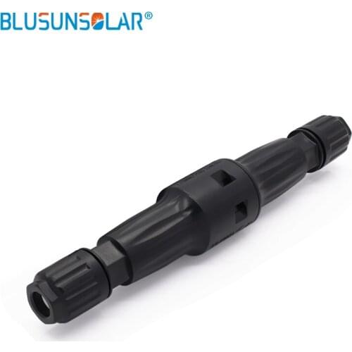 BLUSUNSOLAR 100pcs/lot Waterproof 1500 VDC Solar In-line Fuse Holder With Male And Female Connector PV Solar Fuse Holder