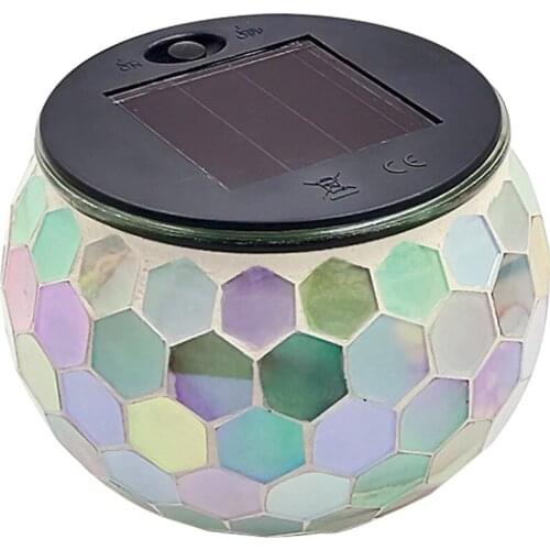 Home Lighting LED Glass Powered Solar Ball Lights Rechargeable Waterproof Outdoor Color Changing Table Garden