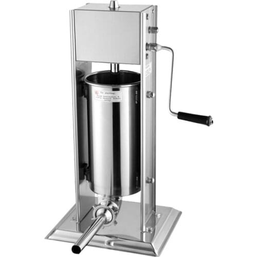 Commercial Manual Stainless Steel Sausage Filling Machine 3L Vertical Hand Crank Sausage Filling Machine