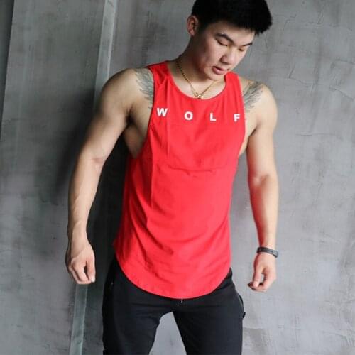Summer New Men Sports Loose Round Neck Solid Color Gym Wicking and Quick-drying Training Basketball Uniform Fitness Vest Men