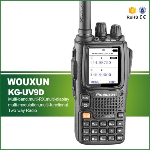 Powerful 5W Multi-Functional Dual Band 2000MAH Battery Seven Bands Reception WOUXUN KG-UV9D Two Way Radio