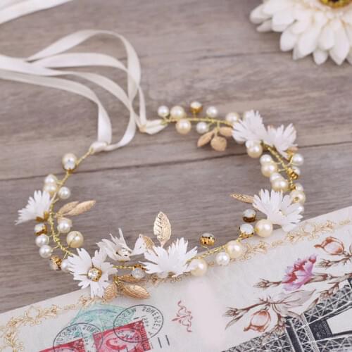 Baby Girls Flower Headband Small Daisy Floral Headwear Apparel Wreath Photography Prop Party Gift Evening Dress Accessories