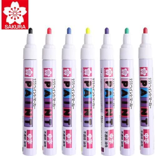 1pcs Sakura Cherry Blossom Marker Pen XPMK Paint Red Black Blue Touch Paint Hand-painted Signature Oily Hook Line pen