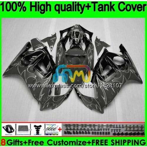 Grey flames Kit +Tank For HONDA CBR600F2 600CC CBR 600F2 93 94 1993 1994 1BS.274 CBR600 CBR 600 FS F2 91 92 1991 1992 Fairings