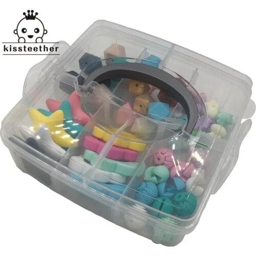 DIY Silicone series Nursing Boxed Silicone flower/Lantern beads Pendant Polygonal geometric Silicone beads For Baby Silicone Tee