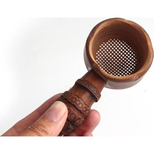 Natural Bamboo Tea Strainer Coffe Ttrainer Tools Sieve For Tea Brewing Tea Filter Tool SN2290