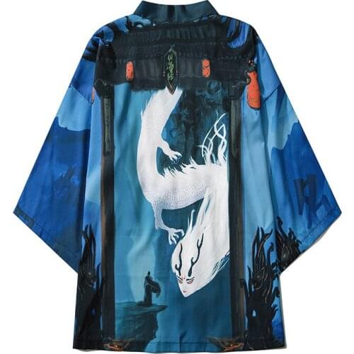Traditional Kimono Japanese Style Samurai Clothing Male High-quality Daily Street Casual Color Matching Stand-up Collar Kimono