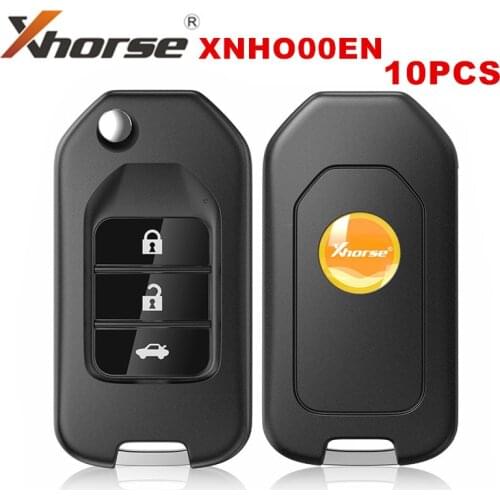 10PCS/LOT XHORSE XNHO00EN Universal Remote Key For Honda Type Wireless XN004 3 Buttons With NXP Chip for VVDI2/VVDI Key Tool