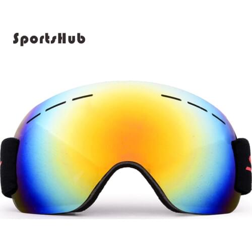 SPORTSHUB Windproof Ski Goggles Anti-fog Big Ski Mask Glasses Skiing Men Women Snow Snowboard Goggles CS0018