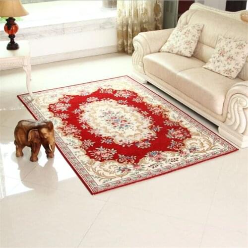 High-end European carpet mats Living room bedroom coffee table mat Bedroom kitchen absorbent non-slip door mats Household carpet