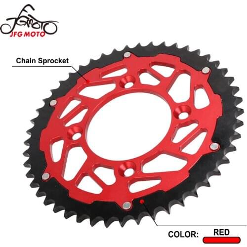 Motorcycle Rear Chain Sprocket For Honda CRF125F FB 2014-2021 CRF100F 2004-2013 XR100R 1985-2003