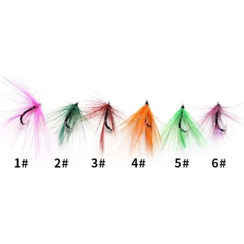 10PCS Insects Flies Fly Fishing Lures Bait With Super Sharpened Crank Carbon Hook Soft Sea Bass Trout Artificial Dry Fly Lure
