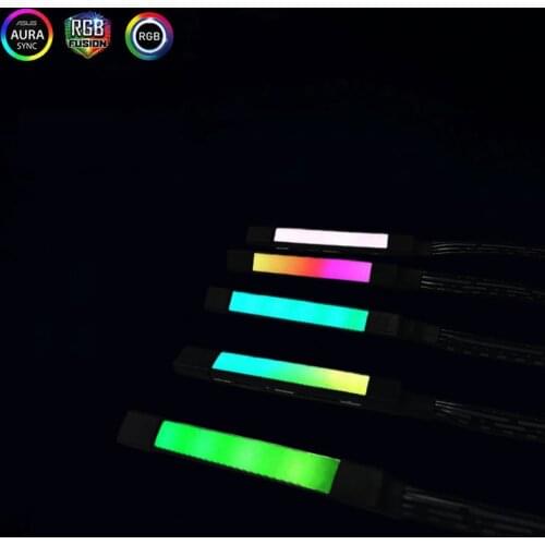 2018 Computer Internal Mainframe C104M11 DIY 12v LED Mini Color Light Strip AURA RGB Support Mediate Multiple Color Controllers