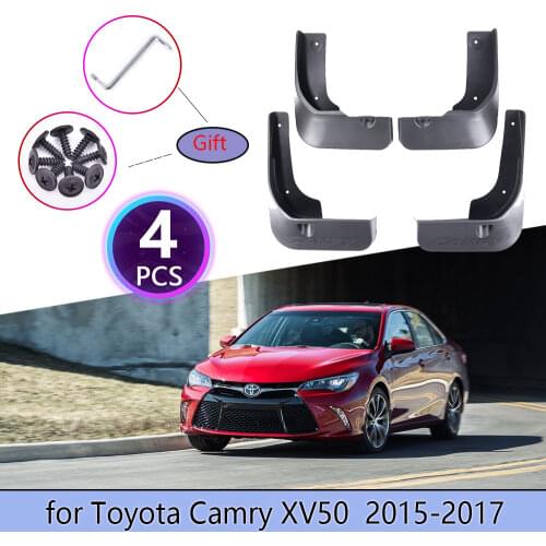 4Pcs Mudguards For Toyota Camry 50 XV50 2015 2016 2017 Cladding Splash Mud Flaps Mud guards Mudflap Protect Rear Car Accessories