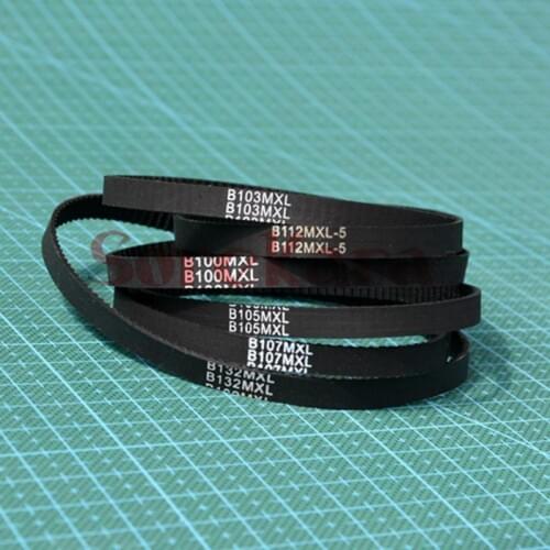 5PCS Rubber MXL Timing Belt Length 214mm-234mm 3D Printer Belt Closed Loop