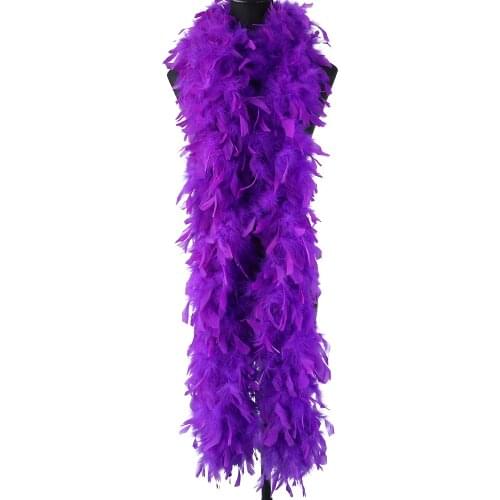 90 G/Pcs Fluffy Turkey Feather Boa Decoration for Home Party Wedding Clothes Dress Shawl Crafts Plume Jewelry Accessory 2 Yards