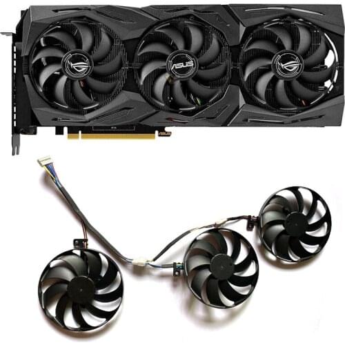 Graphics card cooling accessories 7PIN 12V 3PCS FDC10U12S9-C RX5700 GPU FAN For ASUS RX5700 RX5700 XT ROG STRIX RTX2080TI 8GB