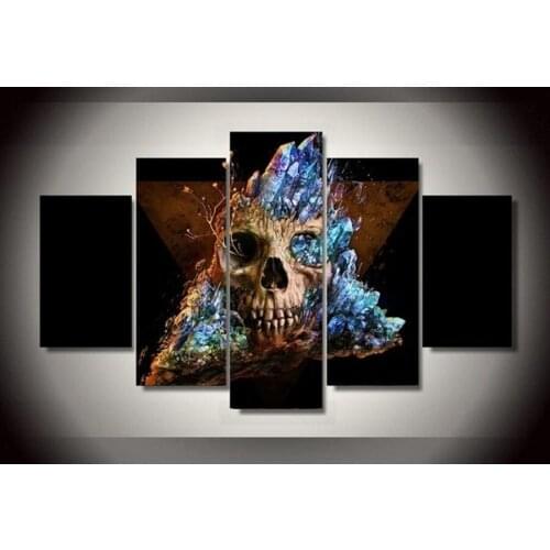 5 sets/lots Skull crystal diy diamond Painting Cross Stitch picture Rhinestone Diamond Mosaic Full Square Resin crafts