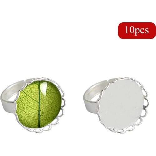 Beadsnice Brass Ring Base Blank Ring Base for Jewelry Making Supplies 19282