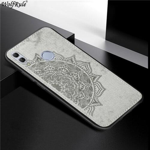 Cover For Huawei P Smart 2019 Hard Phone Case For Huawei Honor 10 Lite Shcokproof Soft TPU Fabric Texture Cover P Smart 2019