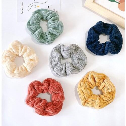 Kids baby girls Elastic knitwear Hair Ties Scrunchie Ponytail Ropes hair Accessories Ins popular hot design
