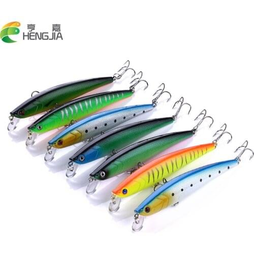 HENGJIA 11cm 10.2g hard plastic minnow fishing lures wobbler pike carp trout perch catfish fishing baits pesca fishing tackles