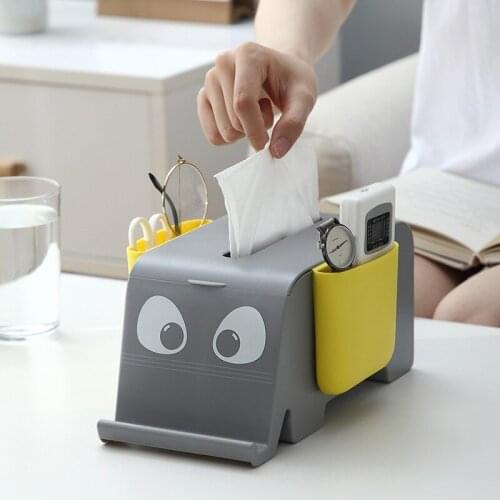 Elephant Tissue Box Kitchen Toilet Paper Roll Holder Creative Multifunctional Desktop Storage Box