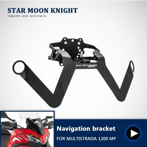 GPS Smart Phone Navigation Mount Mounting Bracket Adapter Holder For DUCATI MULTISTRADA 1200 MY 2015-2017 SUPPORTO
