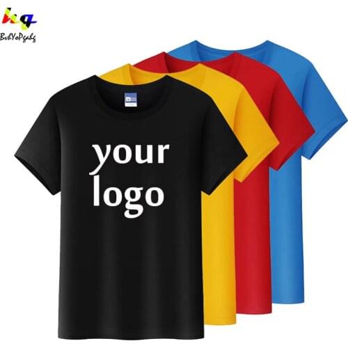 Mens cotton short-sleeved T-shirts customized personalized logo tops T-shirts unisex clothes