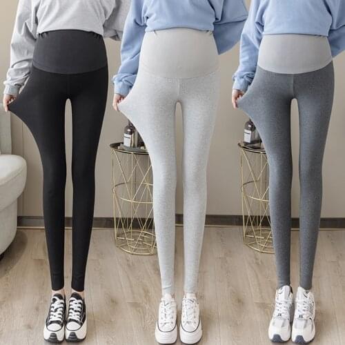 Pregnant womens fashion casual spring outer wear trousers Autumn and winter tide moms leggings comfortable stomach lift
