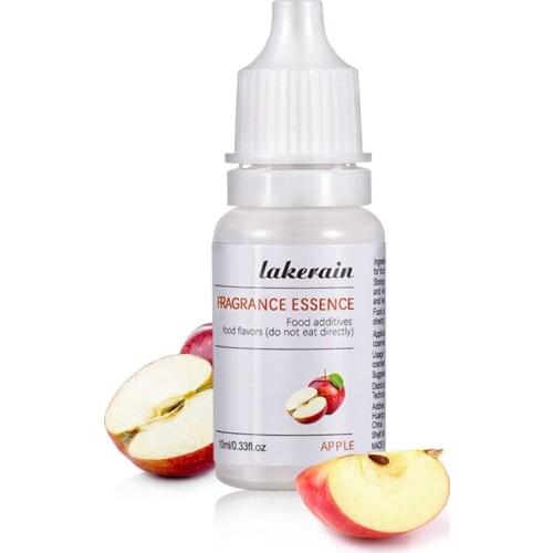 10ML Apple Natural Fruit Flavor Essence for Handmade Cosmetic Lip Gloss Base Lipgloss DIY Food Grade Fragrance Flavoring Oils