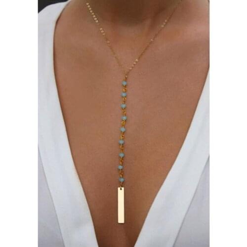 New fashion trendy fine Resin Beads necklace pendant chain vogue accessories charming party colliers indian jewelry
