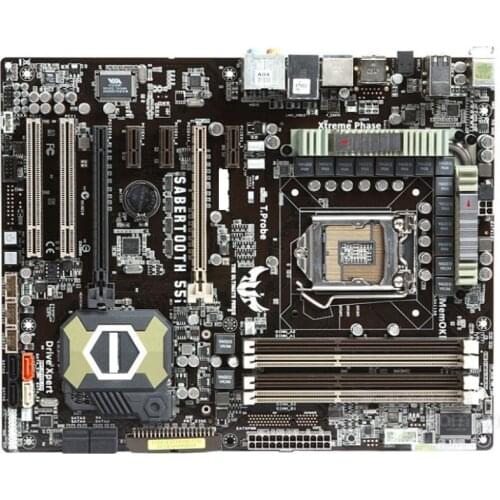 ASUS SaberTooth 55i original motherboard DDR3 LGA 1156 for I5 I7 CPU USB2.0 16GB P55 USD Desktop motherborad