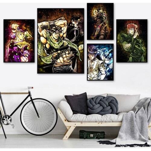 Prints Posters Home Decoration Cartoon Canvas Animation Painting Wall Artwork Character Modern Bedroom Cuadros Modular Pictures