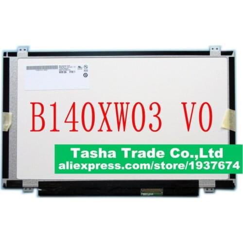 AU Optronics B140XW03 V.0 B140XW03 for Lenovo G400S G405S U460 Y480 Slim LED Display Laptop LCD Screen Matrix