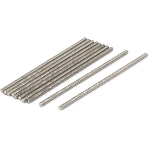 UXCELL M3 X 80Mm 0.5Mm Pitch 304 Stainless Steel Fully Threaded Rods Bar Studs 10 Pcs