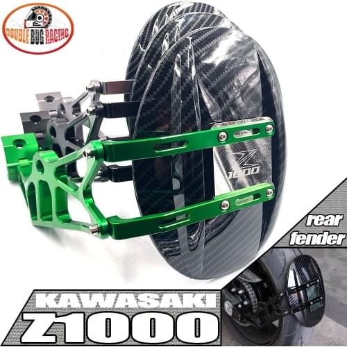 Motorcycle Aluminum Carbon Fiber Rear Mudguard Spalish Fender Mud Dust Guard Mudflap For Z1000 Z-1000 2014-2020 Z1000SX '14-'20