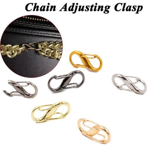 Women Handbag DIY Screw Chain Change Length Hook Chain Length Adjustment Buckle Bag Chain Shorten Convenient Bag Chain Accessory