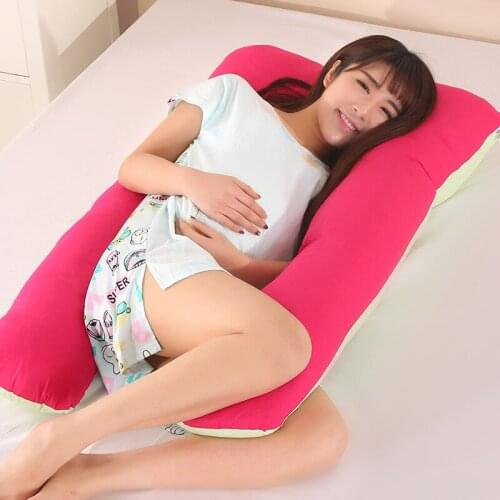 1PC Sleeping Support Pillow For Pregnant Women Body Cotton U Shape Maternity Pillows Pregnancy Side Sleepers Pillowcase OU 025