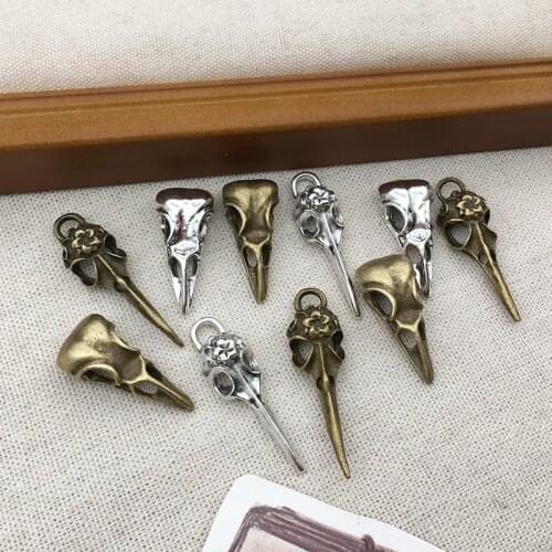 10Pcs Vulture Birds Charms Pendants DIY Jewelry Making Alloy Findings Accessory For Necklaces Earrings