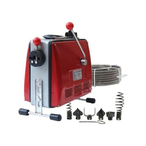 100D automatic electric pipe dredging machine sewer dredger toilet floor drain dredging cleaning machine