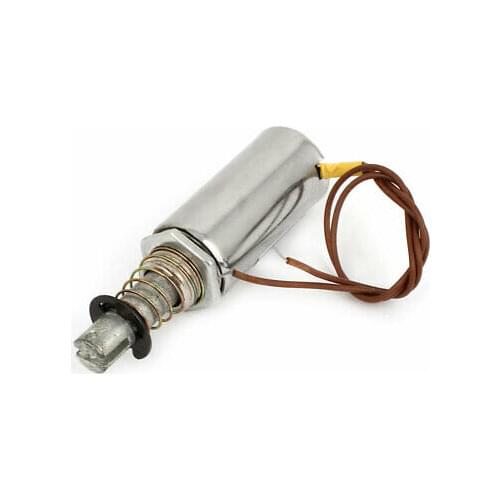 DC 12V Spring Loaded 0mm 1Kg End Force Linear Motion Solenoid Electromagnet